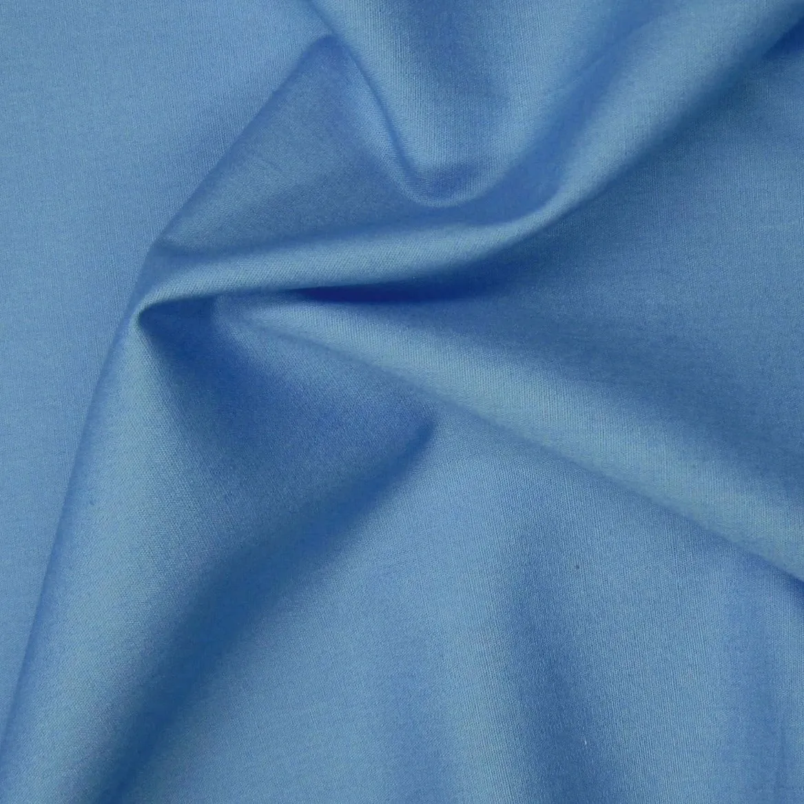 Cotton Poplin - Denim Blue