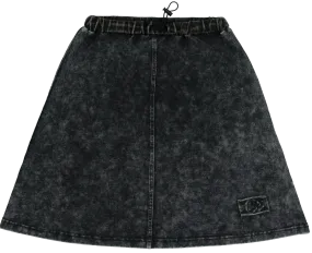 Crew Kids Black Denim Wash Skirt