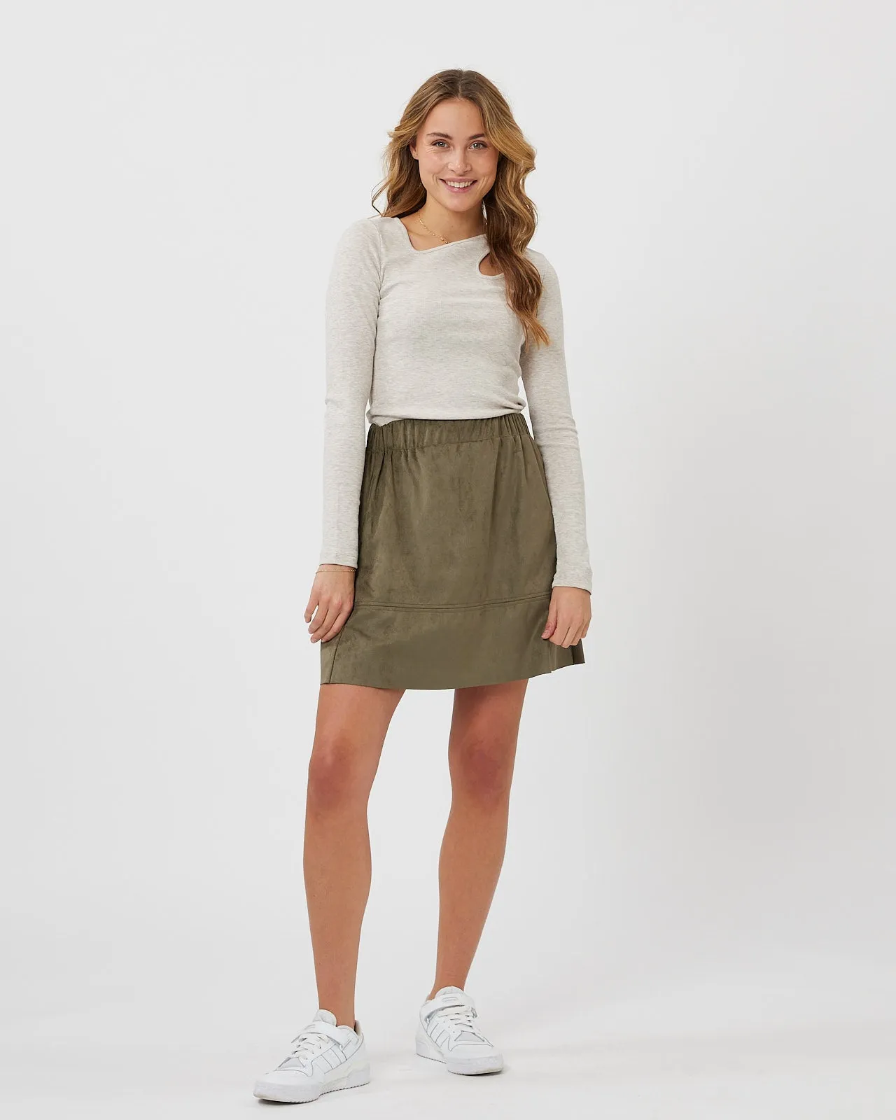 Kia 0032 Skirt - Dusty Olive