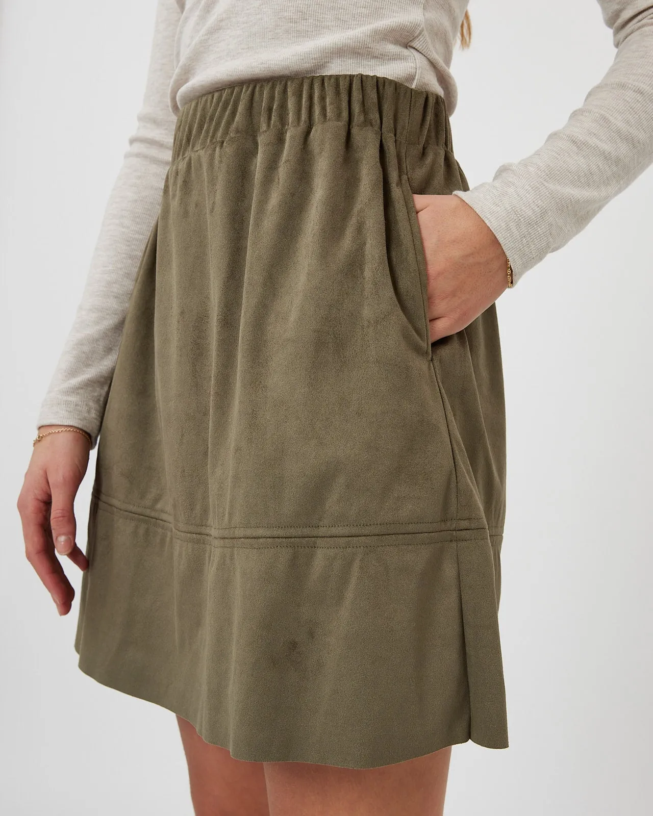 Kia 0032 Skirt - Dusty Olive