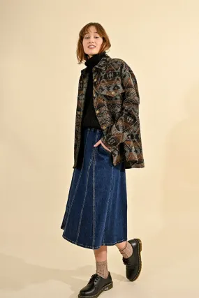 MBN Mid-Length Demin Skirt