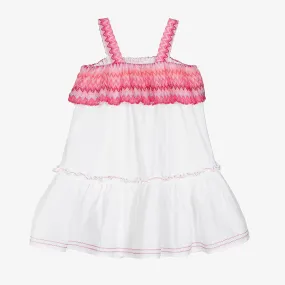 MIS Pink/White Ruffle Dress