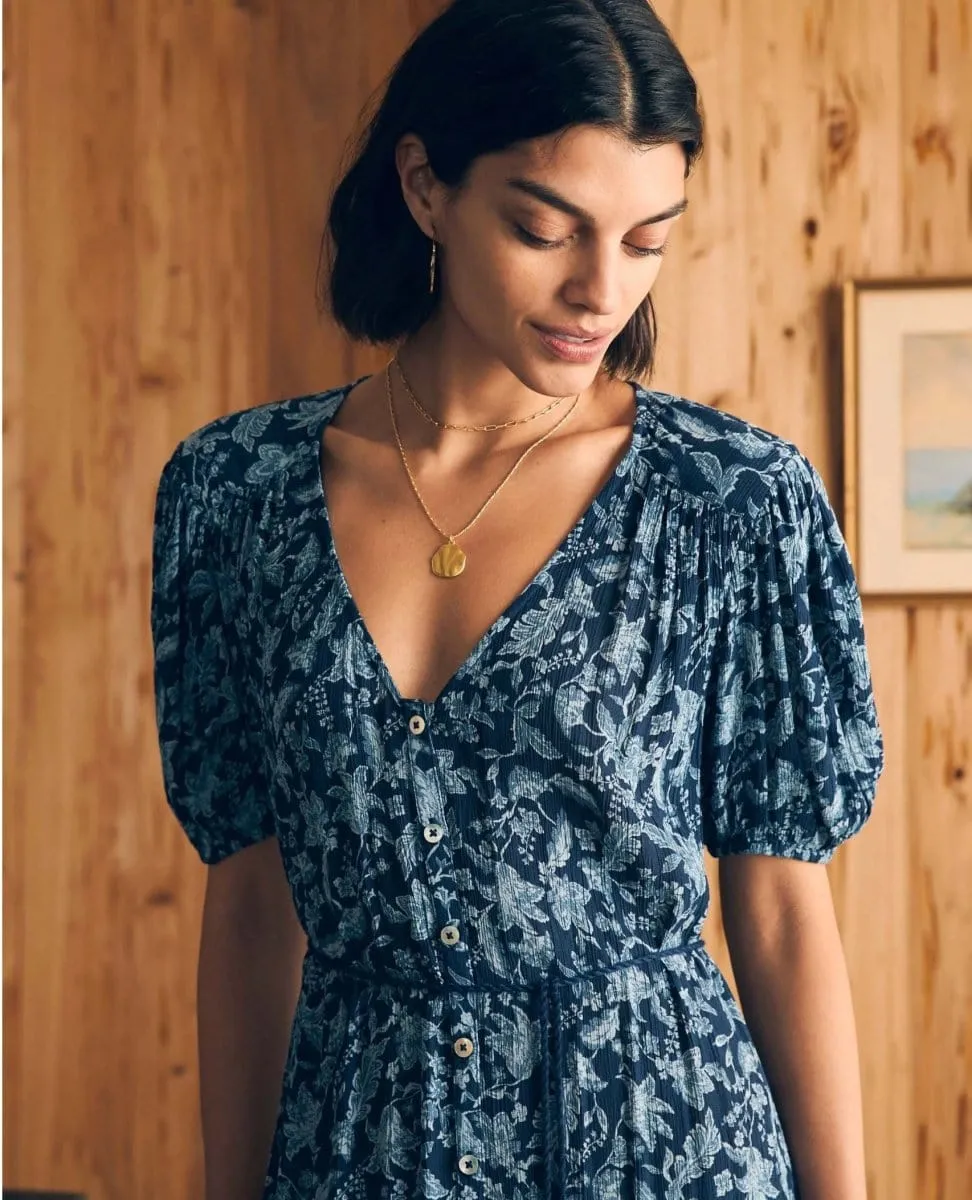 Orinda Maxi Dress Blue Esna Floral