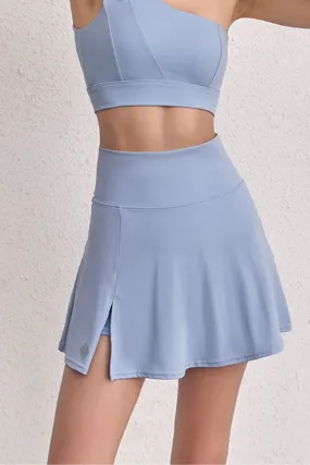 Pleated Side-Slit Tennis Skort