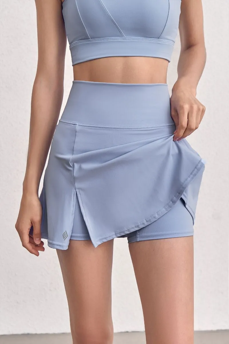 Pleated Side-Slit Tennis Skort