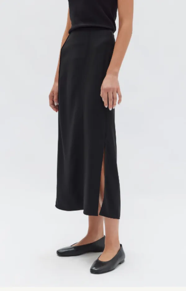 Sabine Crepe Skirt Black