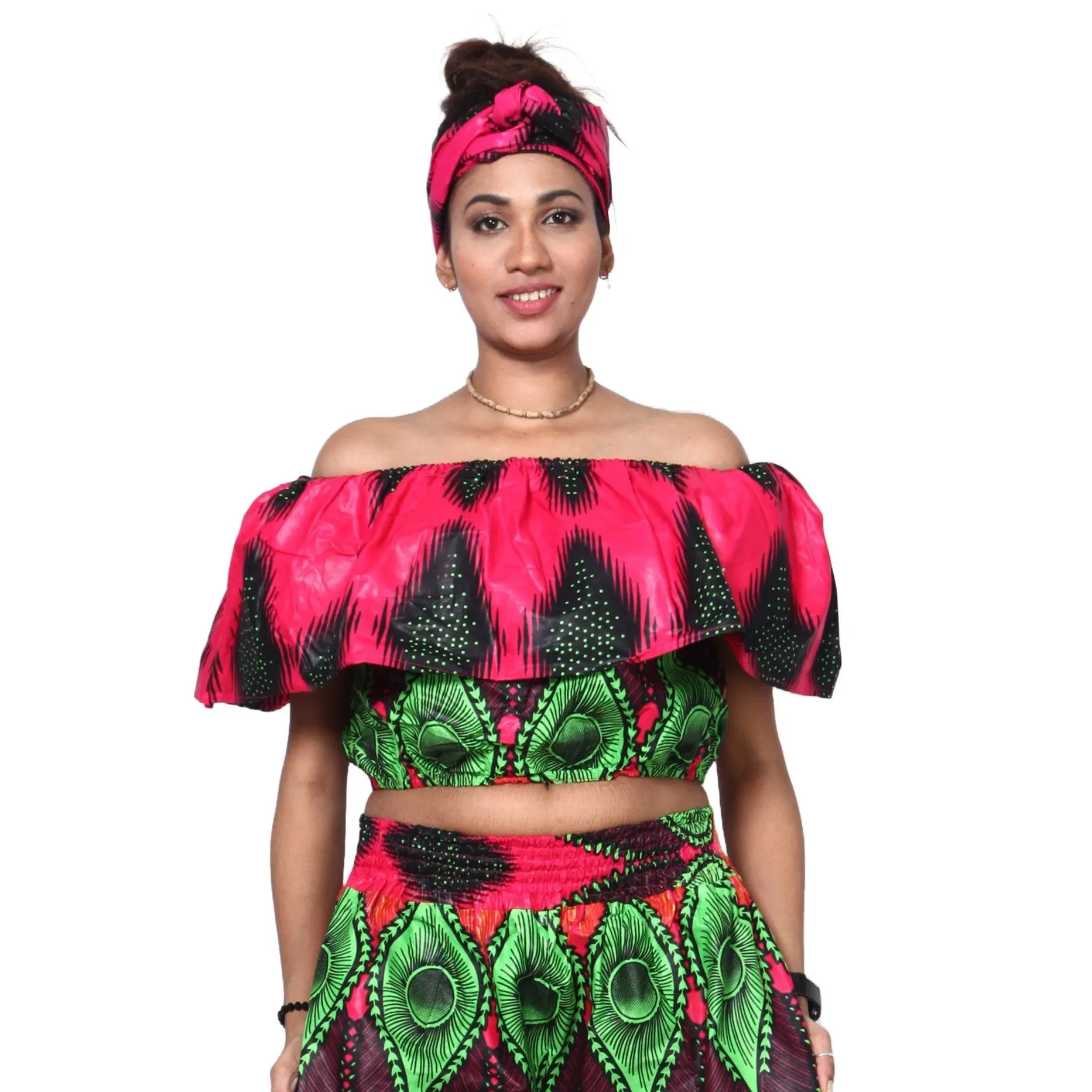 Women's Off Shoulder Crop Top ONLY -- FI-2010
